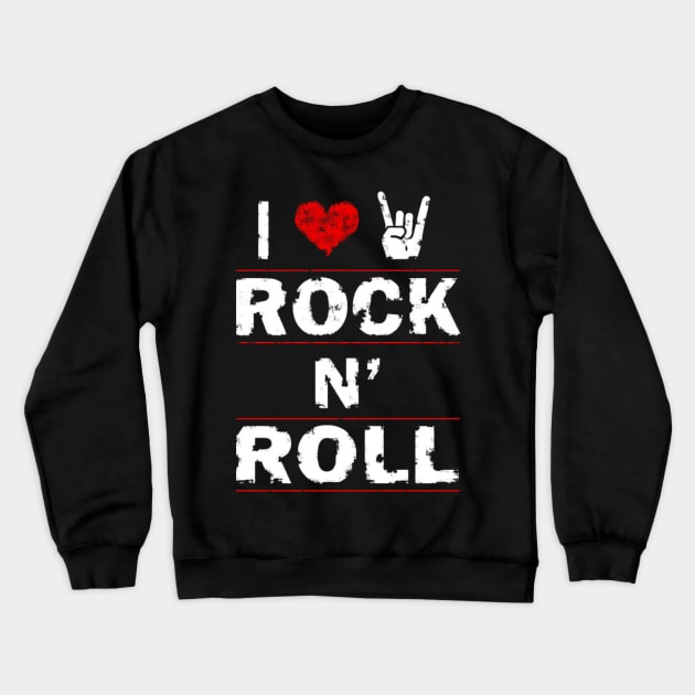 rock n roll Crewneck Sweatshirt by unremarkable